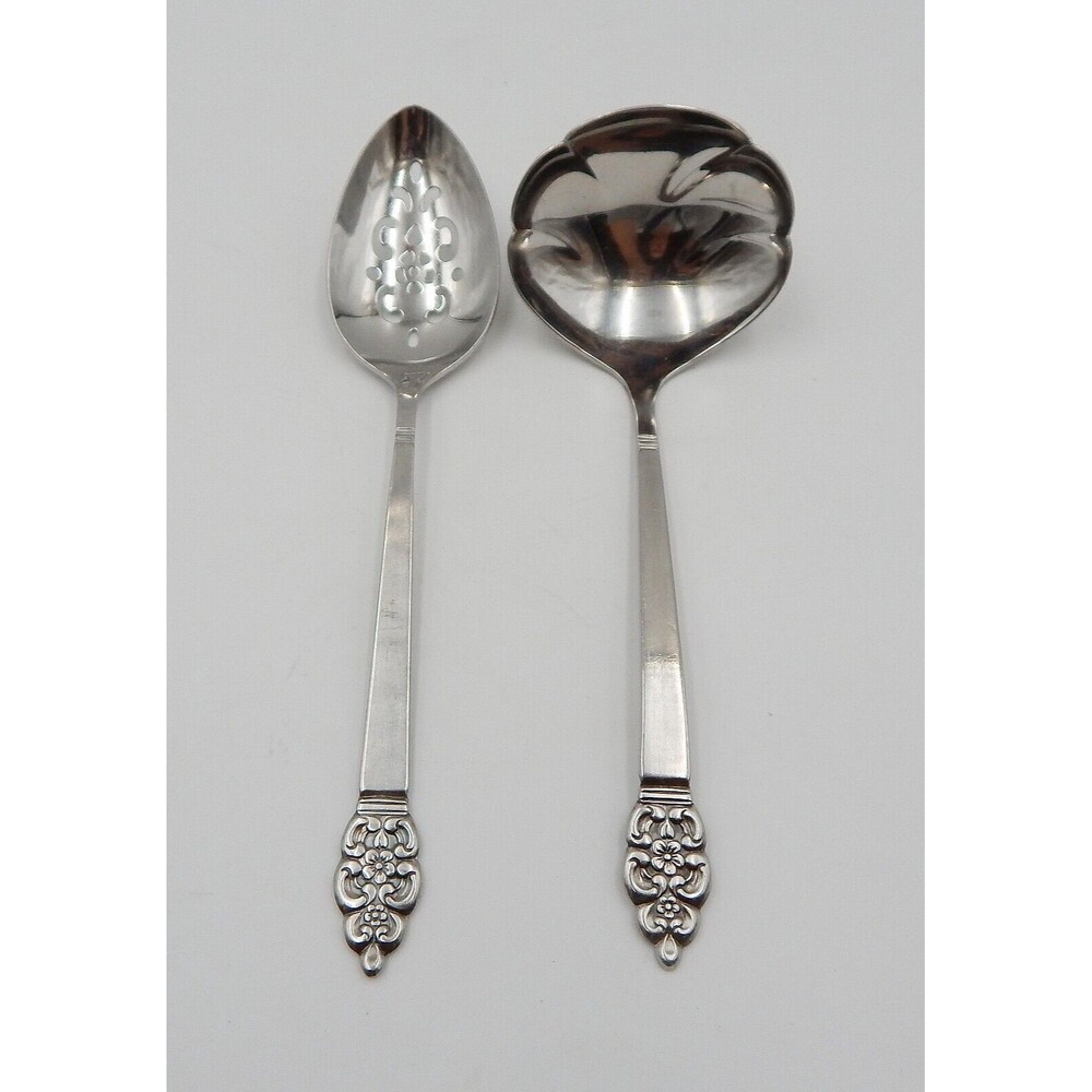 Oneidacraft Nordic Crown Deluxe Stainless Pierced/Slotted Serving & Gravy Ladle